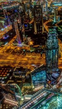 <p>Dubai bei Nacht</p>
