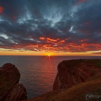Bild: Helgoland (Foto Helgoland im Dezember 2016 bei Sonnenuntergang)